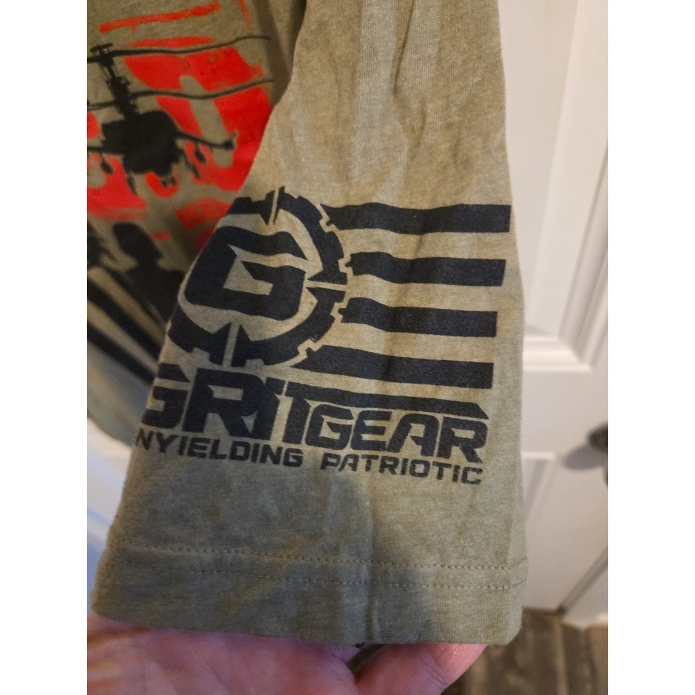 Grit Gear "Remember Everyone Deployed" Size 2XL Green - Picture 3 of 5